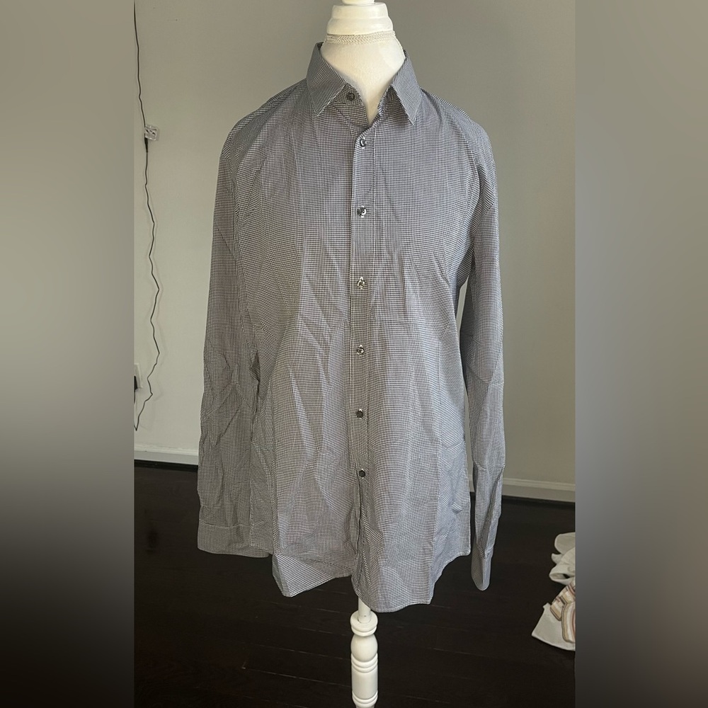 Hugo boss size XL Men's Gray Button-Up Shirt